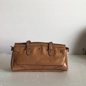 Etienne Aigner Tan Leather Handbag.